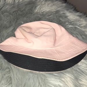 Pink bucket hat